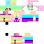 Cute Rainbow Girl Skin 5