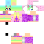 Cute Rainbow Girl Skin 2