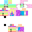 Cute Rainbow Girl Skin 4