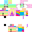 Cute Rainbow Girl Skin 3