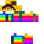 Rainbow Ninja Steve Skin 7