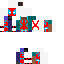red and blue deadpool Skin 2