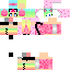 Rainbow unicorn DJ girl Skin 6