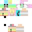 Cute Rainbow Cat Girl Skin 3