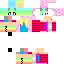 Cute rainbow teen girl Skin 1