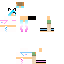 Blue and Pink Cat Girl Skin 2