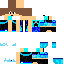 Blue Fire Hoodie Skin 0