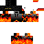 Enderman with fire jacket Skin 5