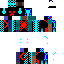 The Mega Red Blue Creeper Skin 6