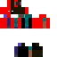 Black and red herobrine Skin 1