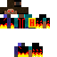Flaming herobrine Skin 1