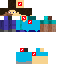 Half Steve Half Lego Steve Skin 6