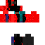 Corrupted black and red Minecraft skin Skin 9