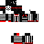 white black red skull hacker Skin 4