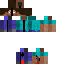 half Steve half distorted steve Skin 6