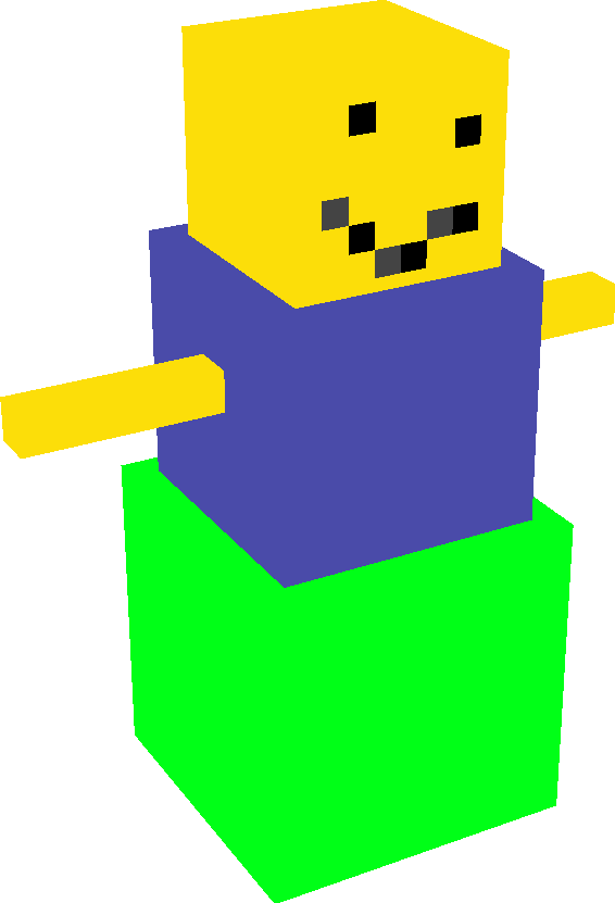 Strong Roblox Noob Minecraft Mob Skin