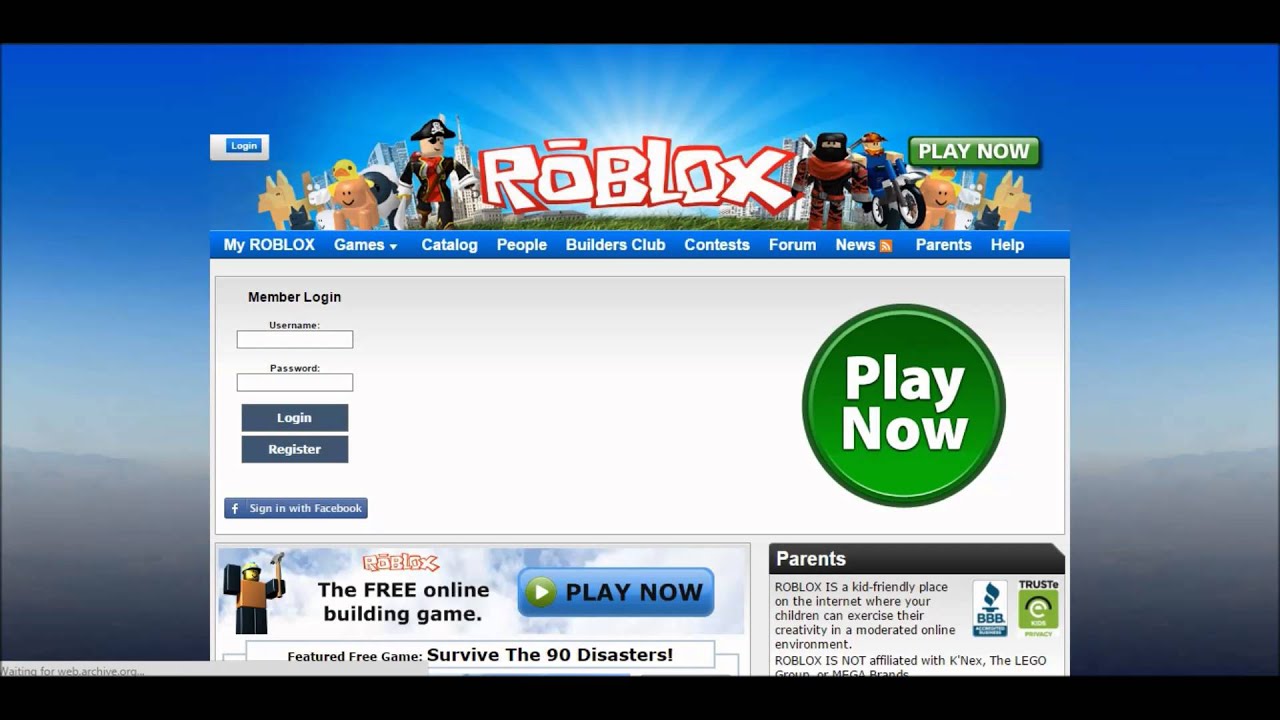 roblox games page 2014