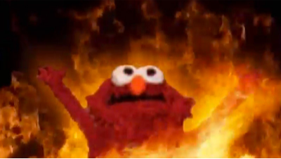 Burning Elmo Meme