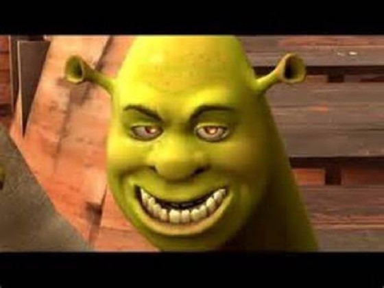 Shrek meme face