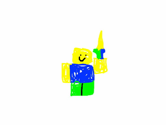How to Draw Noob from Roblox (Roblox) Step by Step