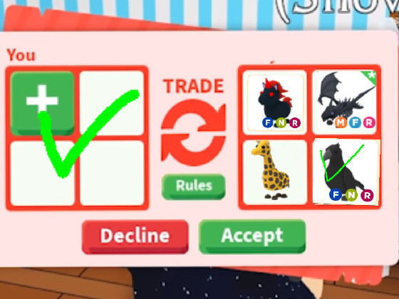 Crow, Trade Roblox Adopt Me Items