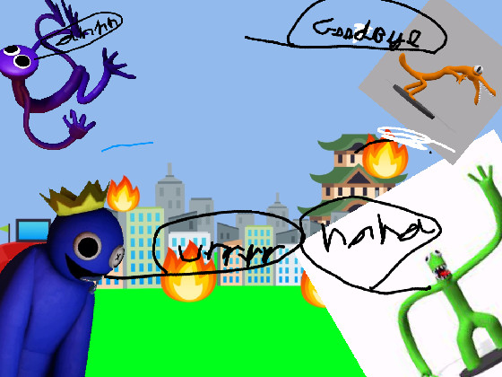 HOW TO DRAW Blue, Friday Night Funkin (FNF Mod : Vs. Rainbow Friends)