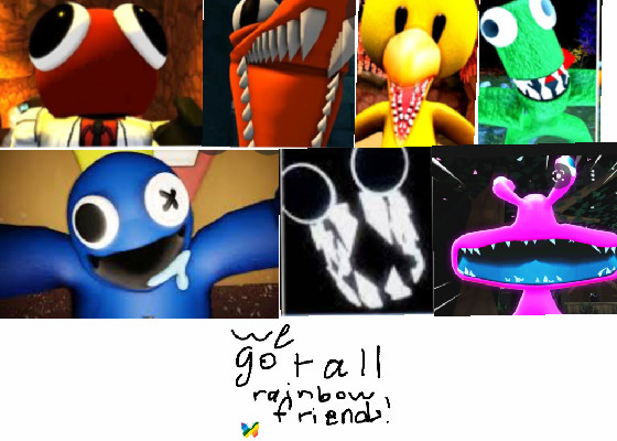 Rainbow Friends characters, jumpscares, and more