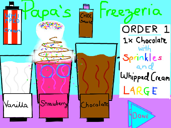 Papa's Freezeria 1 Project by Sneaky Sandwich